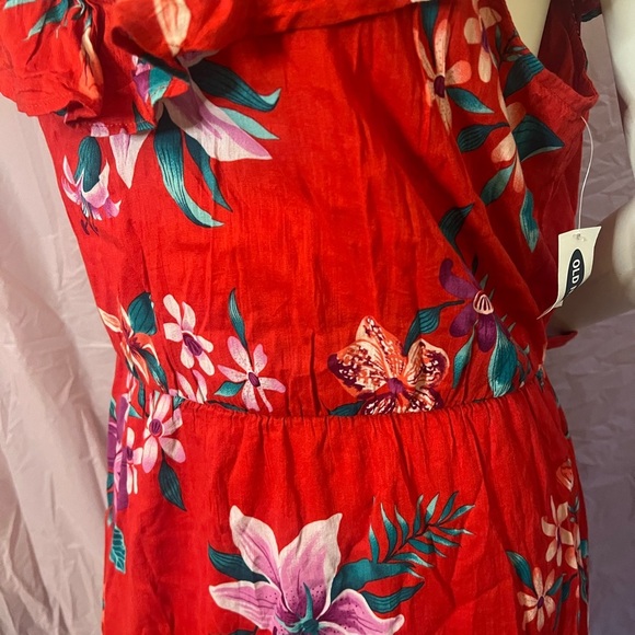 Floral Red Dress old navy - Picture 2 of 3